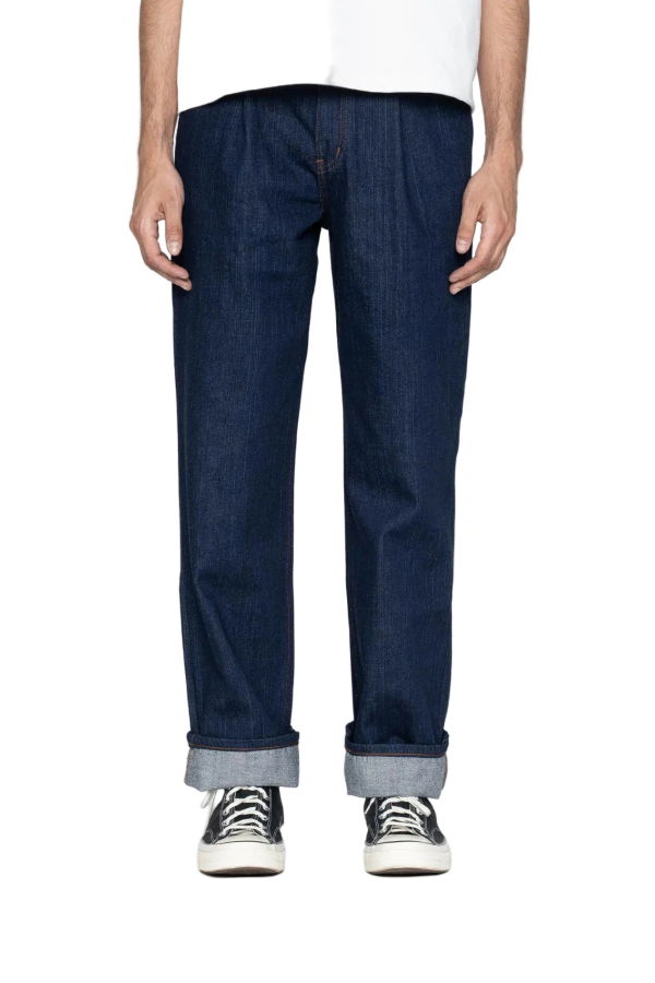 Naked & Famous Pleated Trouser - Indigo