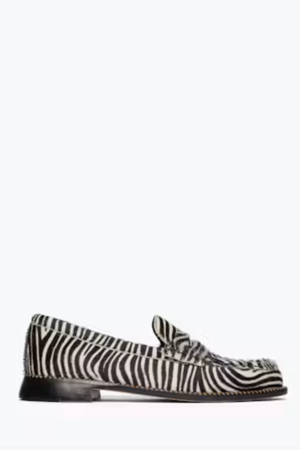 Freda Salvador Elba Penny Loafer - Zebra Haircalf