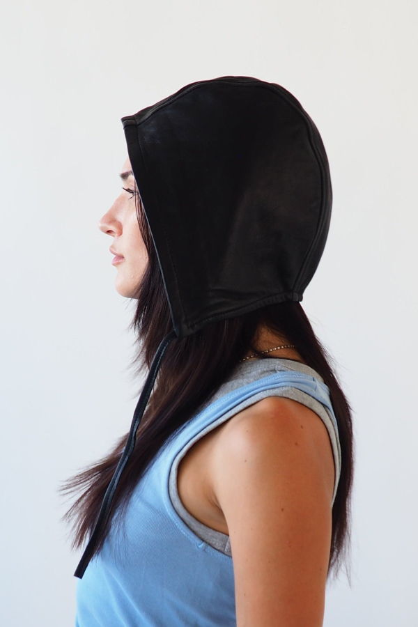 Clyde Volo Hat - Black Lambskin
