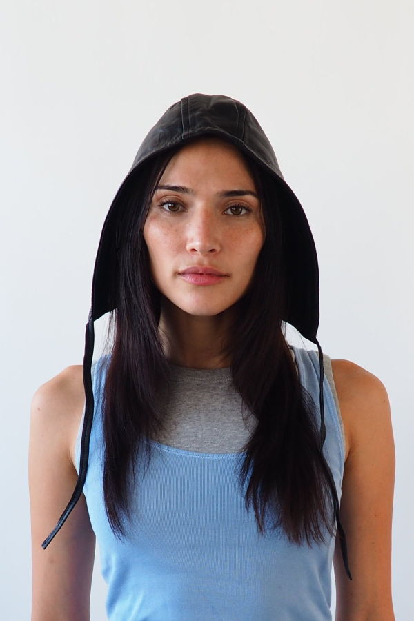 Clyde Volo Hat - Black Lambskin