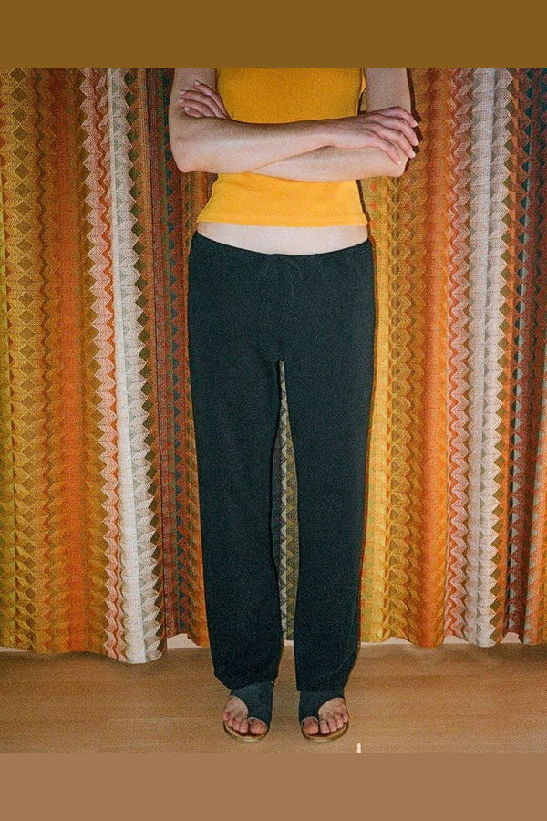 Gil Rodriguez Terry Girona Drawstring Pant - Black