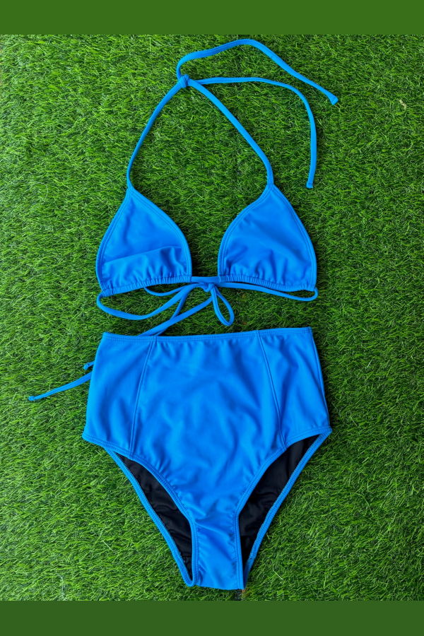 Hakea Classic Triangle Bikini Top - Blue