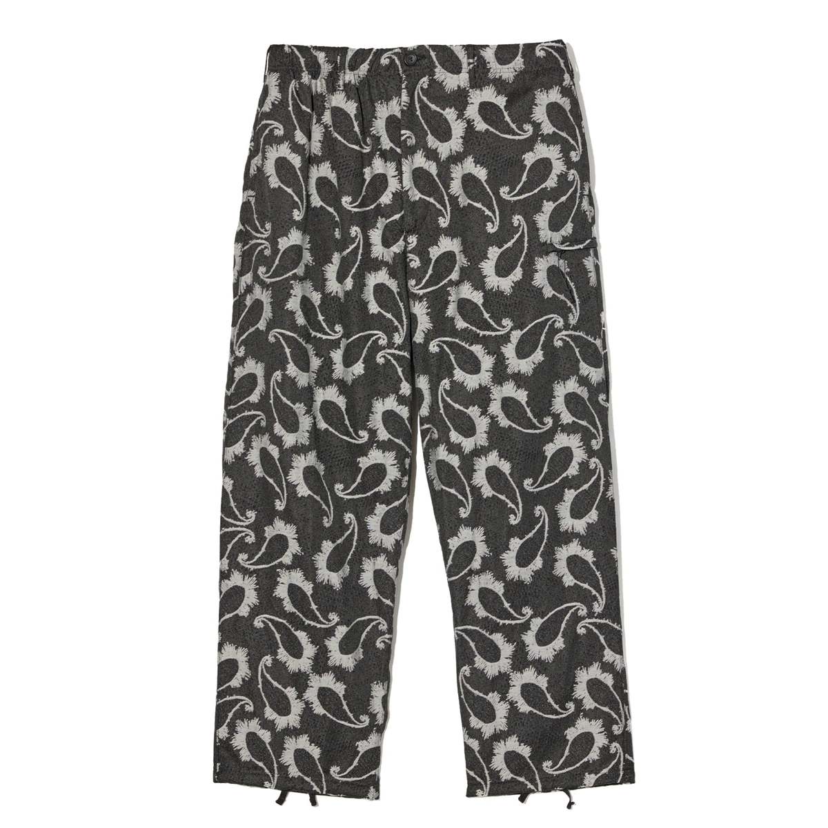 Engineered Garments Drawstring Pant - Black/Grey CP Paisley Jacquard - Image 1 of 4