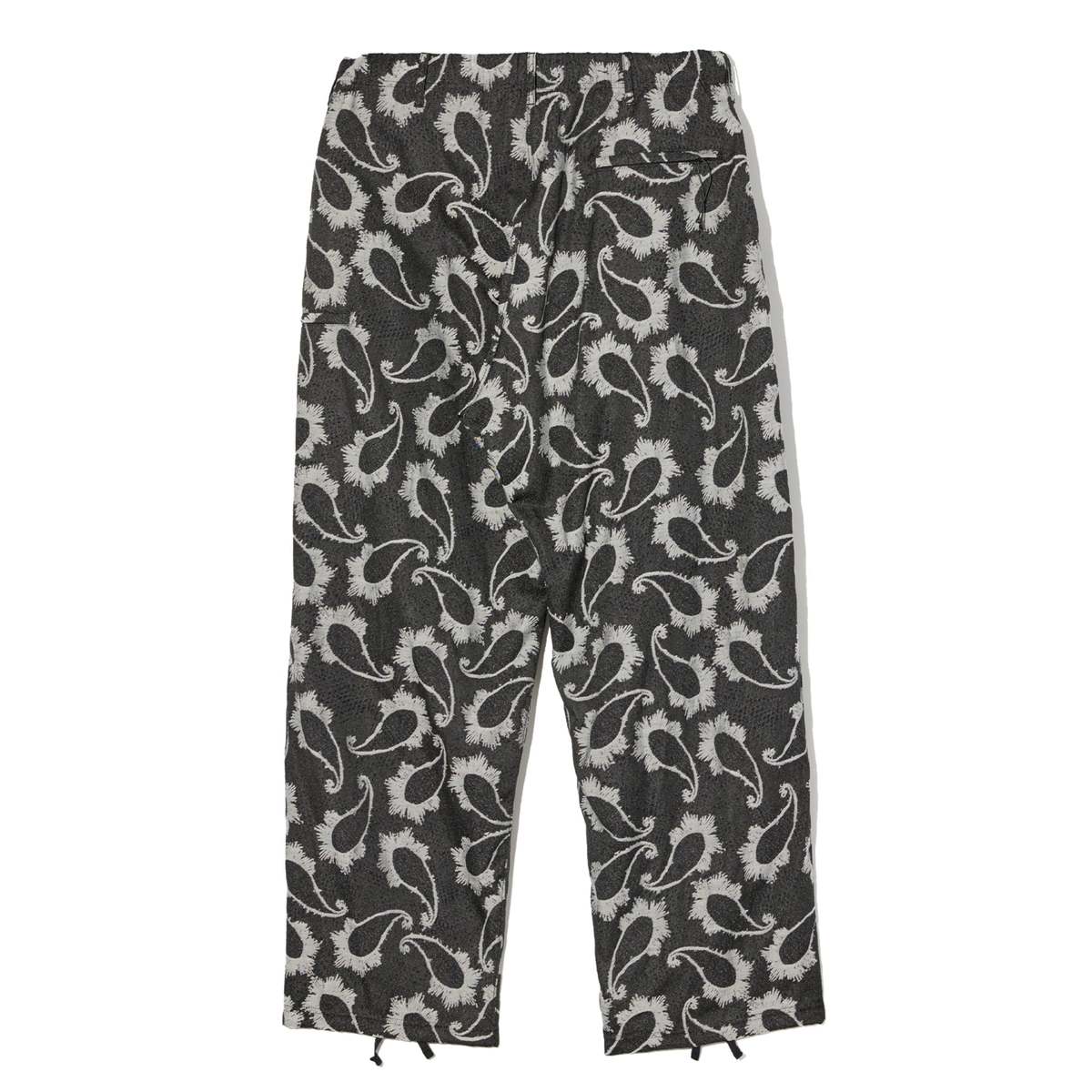 Engineered Garments Drawstring Pant - Black/Grey CP Paisley Jacquard - Image 2 of 4