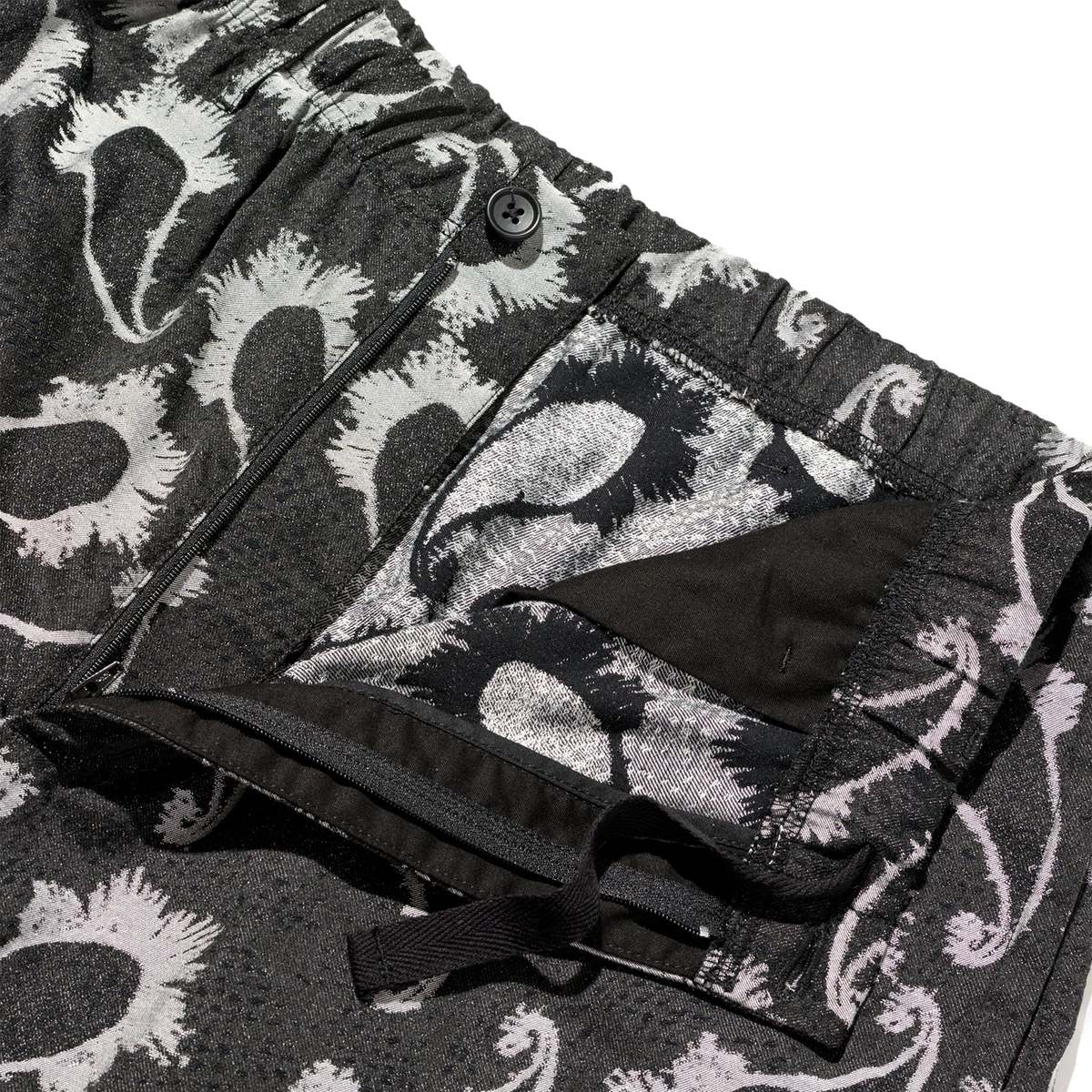 Engineered Garments Drawstring Pant - Black/Grey CP Paisley Jacquard - Image 4 of 4