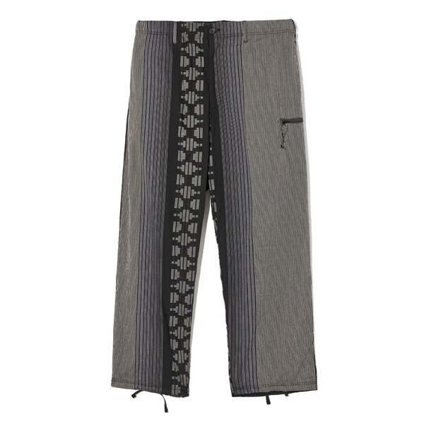 Engineered Garments Drawstring Pant - Black/Grey Multi Pattern Stripe Jacquard