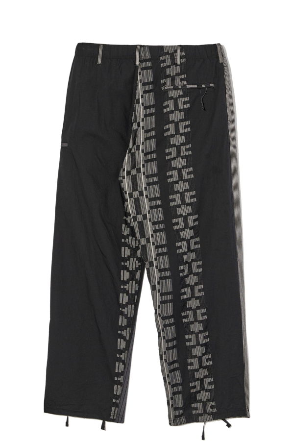 Engineered Garments Drawstring Pant - Black/Grey Multi Pattern Stripe Jacquard