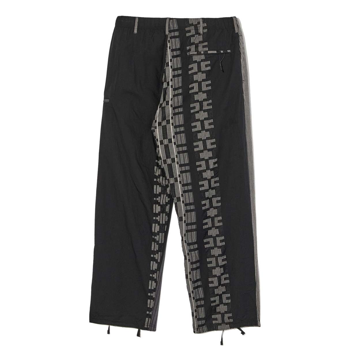 Engineered Garments Drawstring Pant - Black/Grey Multi Pattern Stripe Jacquard - Image 2 of 4