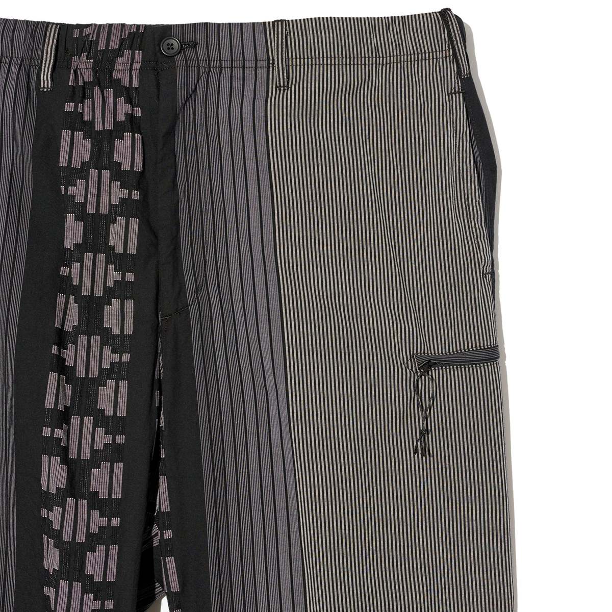 Engineered Garments Drawstring Pant - Black/Grey Multi Pattern Stripe Jacquard - Image 3 of 4