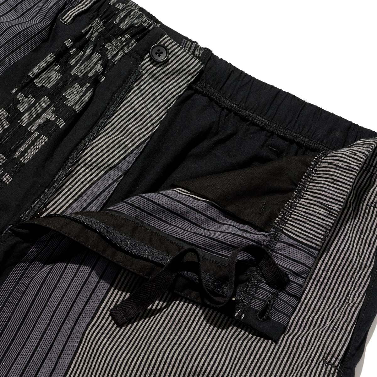 Engineered Garments Drawstring Pant - Black/Grey Multi Pattern Stripe Jacquard - Image 4 of 4