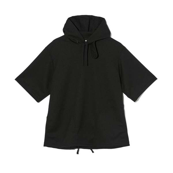 Engineered Garments Short Sleeve Hoody Black Diamond Poly Knit