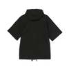 Engineered Garments Short Sleeve Hoody Black Diamond Poly Knit - Thumbnail 2