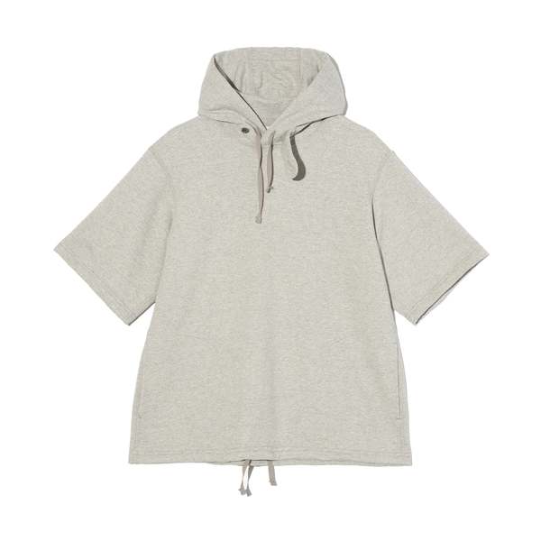 Engineered Garments Short Sleeve Hoody - Heather Grey French Terry