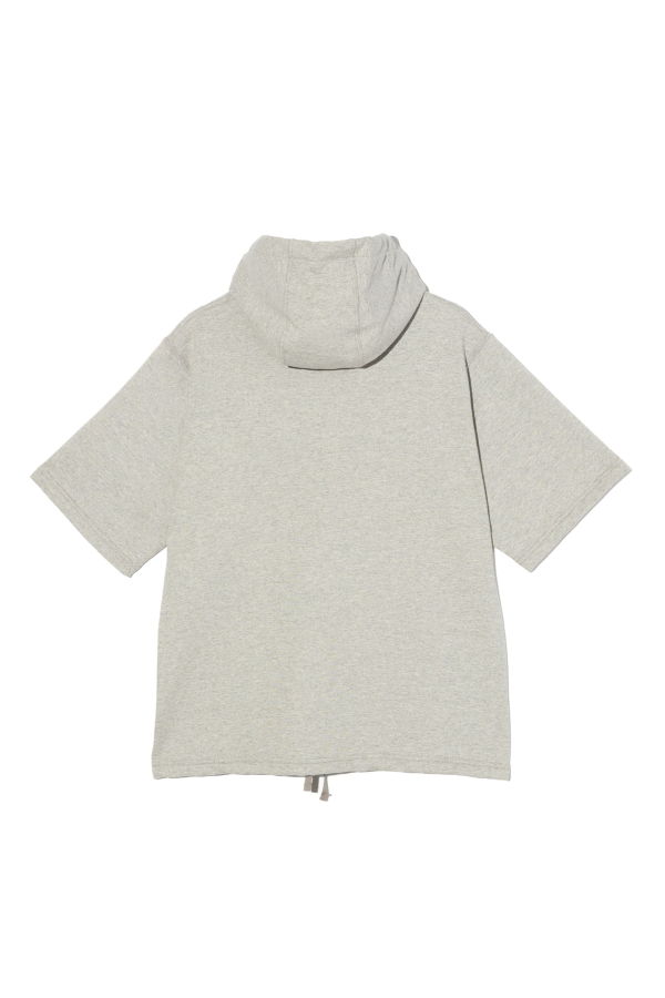 Engineered Garments Short Sleeve Hoody - Heather Grey French Terry