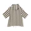 Engineered Garments Short Sleeve Hoody - White/Black Stripe CP Crochet - Thumbnail 2