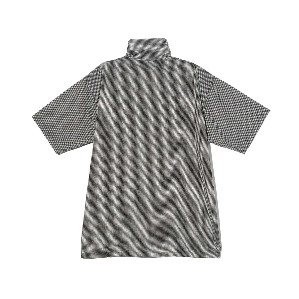 Engineered Garments SS Zip Turtle - Black Polyester Houndstooth Knit Jersey - Image 2 of 2