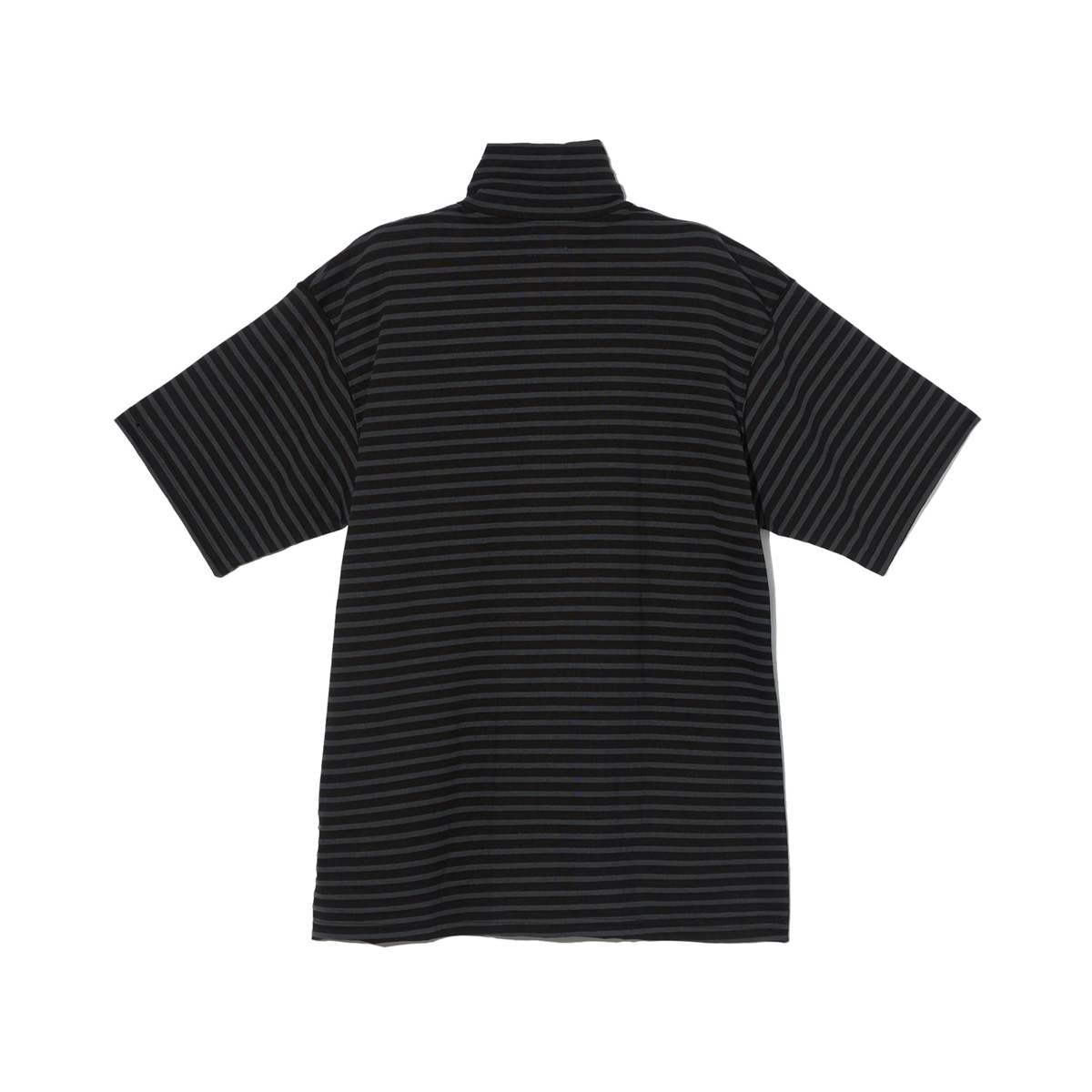 Engineered Garments SS Zip Turtle - Charcoal/Black PC Stripe Jersey - Image 2 of 2