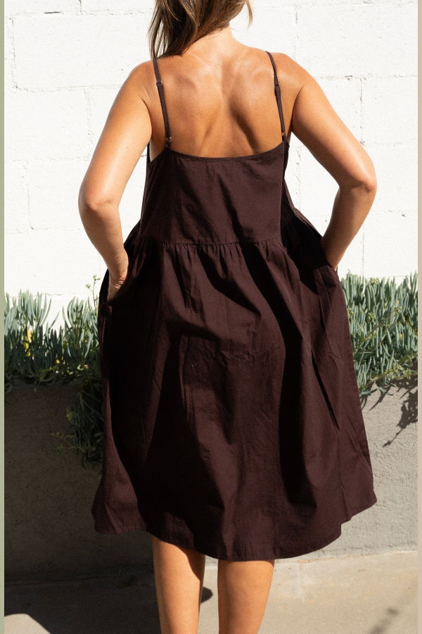 Neranese Gemini Dress - Cocoa Berry