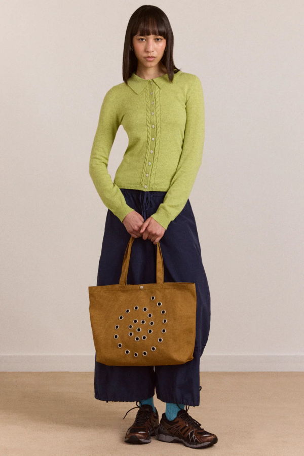 DAMSON MADDER Rainey Swirl Eyelet Tote Bag