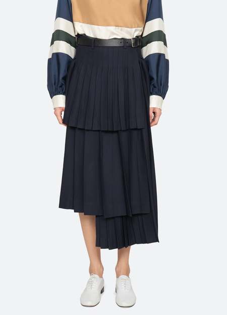 DIESEL O-Venus Midi Skirt - Black | Garmentory