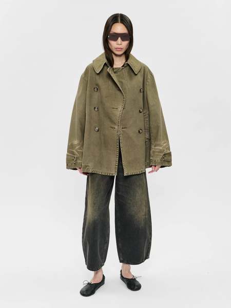 AMOMENTO Taffeta Padded Raglan Short Jumper | Garmentory