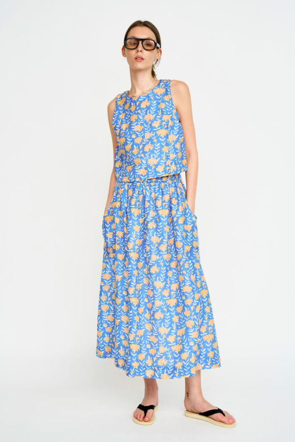 Mirth Verona Skirt - Tangerine Carnation