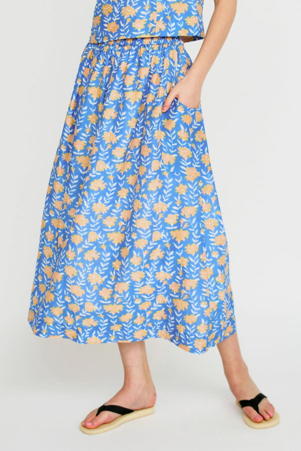Mirth Verona Skirt - Tangerine Carnation