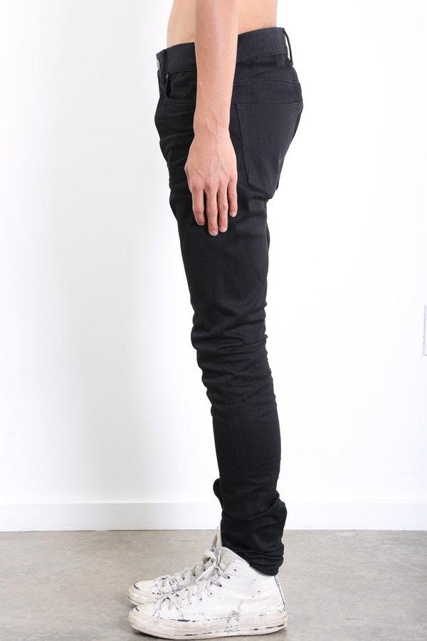 Cast 2 Raw Wrinkled Denim - Jet Black 