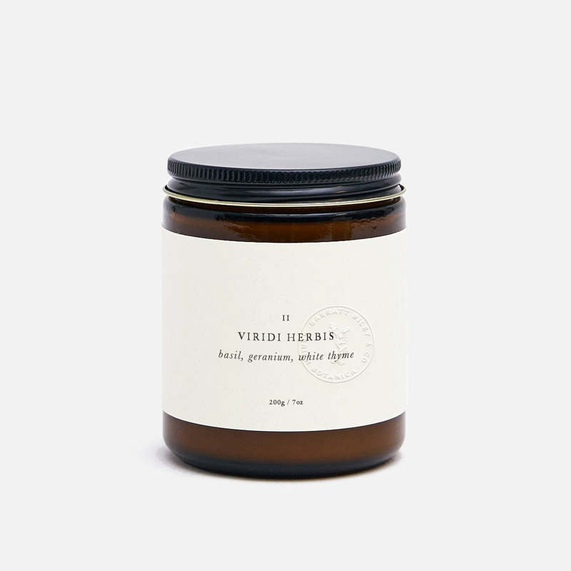 Barratt Riley & Co Viridi Herbis Botanical Candle