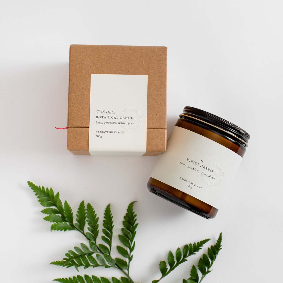 Barratt Riley & Co Viridi Herbis Botanical Candle - Image 5 of 6