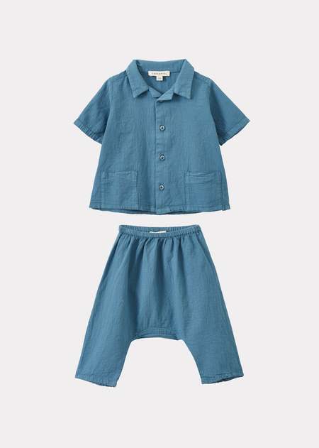 Caramel Lavendula Baby Miracle Weave Cotton Romper & Bonnet Set
