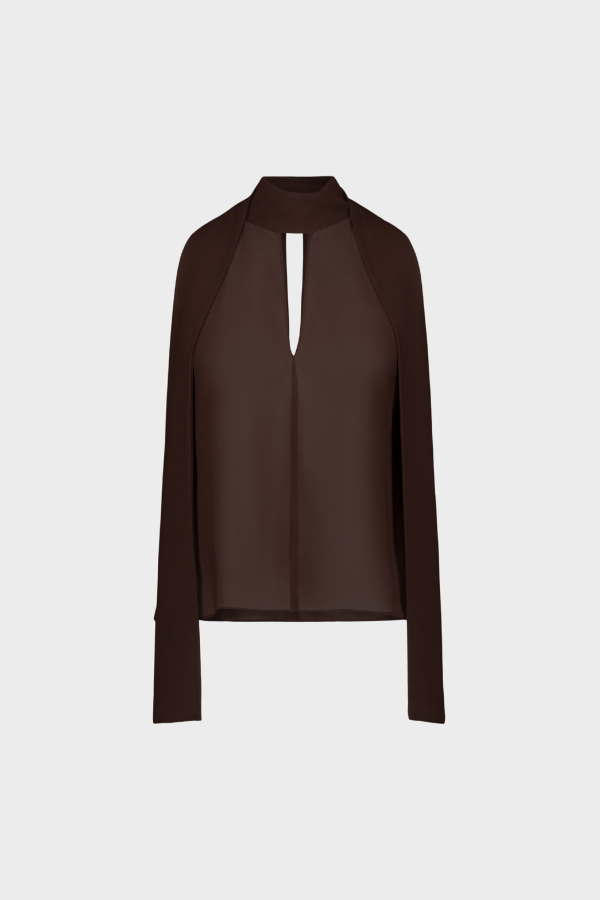 SAEMDI Halterneck Scarf Top