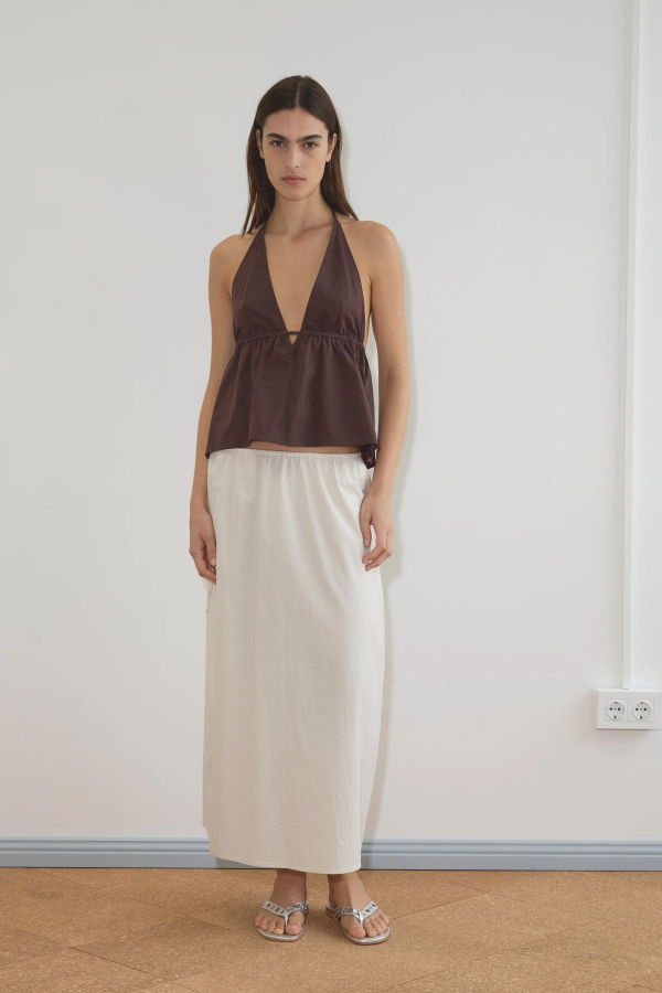 Deiji Studios Button Halter Top