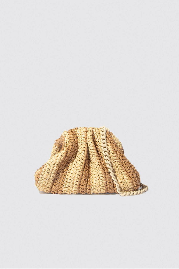 Maria La Rosa Mini Game Crochet Bag - Natural