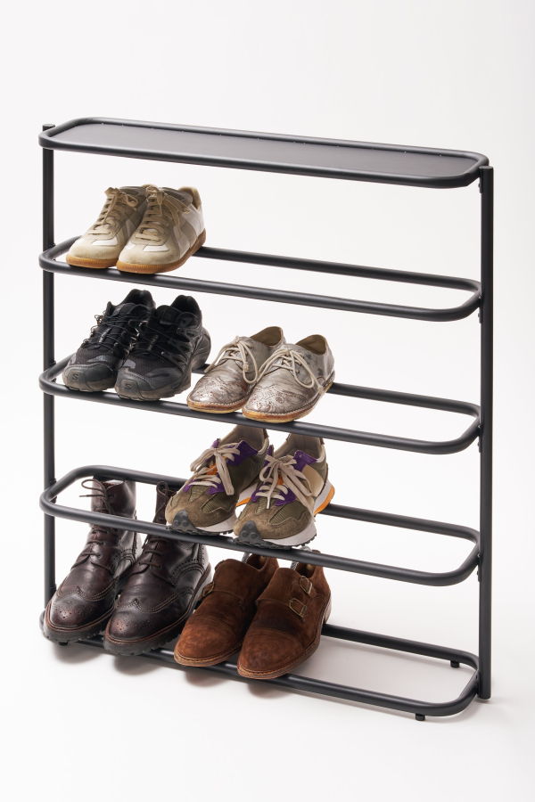 Yamazaki Home Obround Tall Steel Shoe Rack