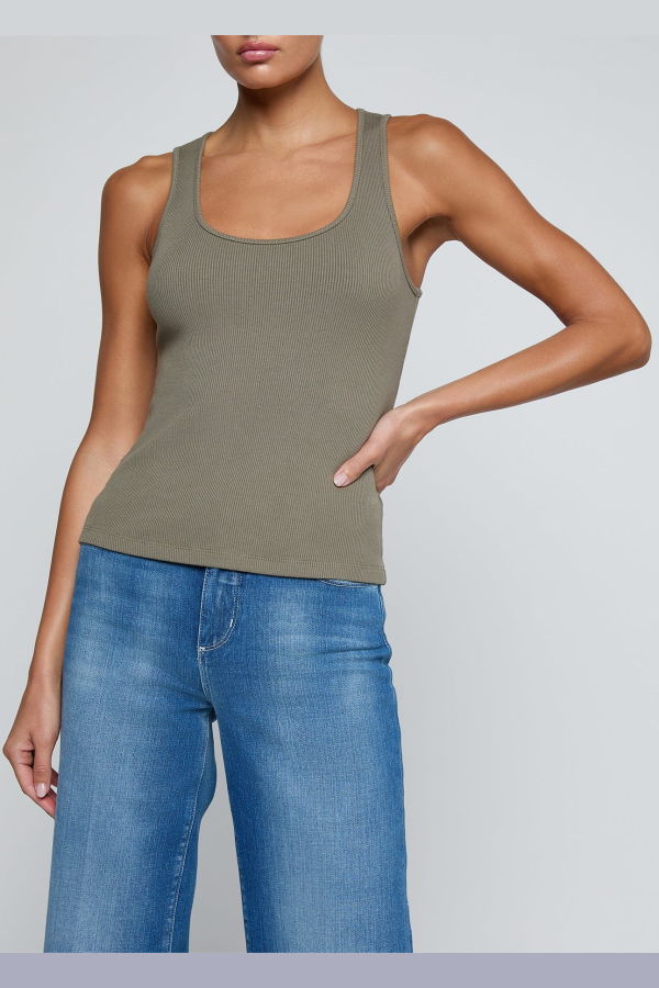 L'agence Adira Scoop Neck Tank