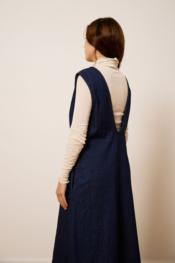 Penny Sage Lyrical Dress - Indigo Denim