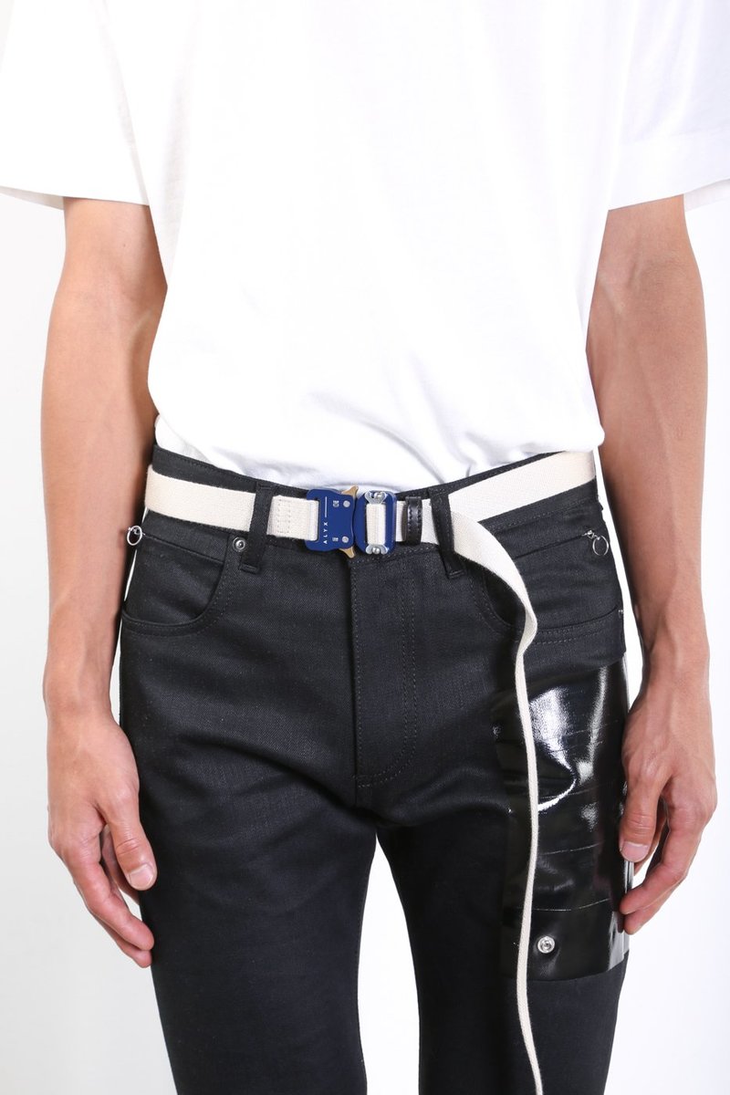 1017 ALYX 9SM Medium Rollercoaster Belt - WHITE | Garmentory