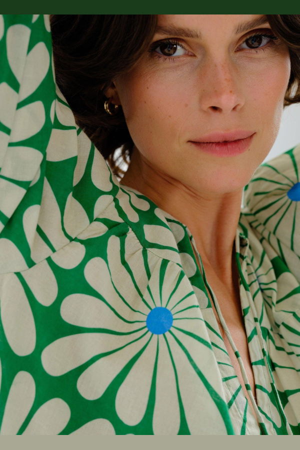 Compañía Fantástica Graphic Floral Dress