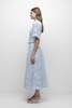 Jonathan Simkhai Deanna Short Sleeve Belted Midi Dress - Celeste Multi - Thumbnail 3