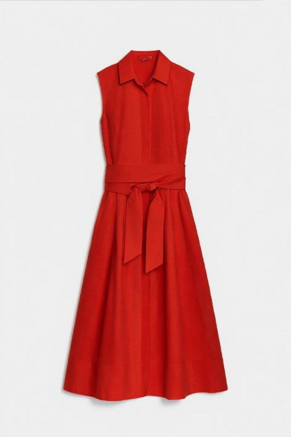 Jonathan Simkhai Genny Sleeveless Cotton Dress - Scarlett