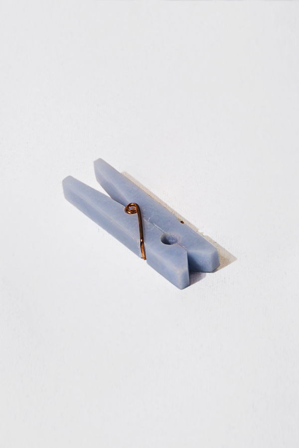 Decorative Gemstone Laundry Clip - Celeste Blue