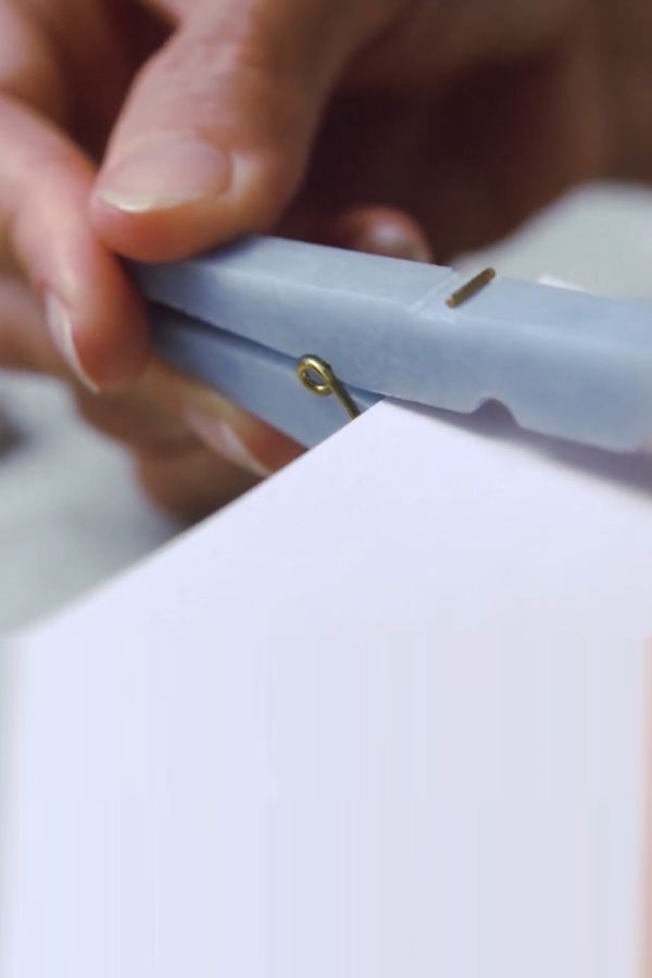 Decorative Gemstone Laundry Clip - Celeste Blue