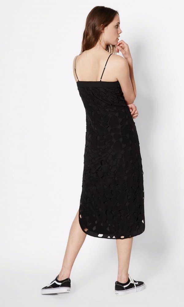 equipment black silk dress Equipment Brixley Belted Sleeveless Midi Dress - True Black