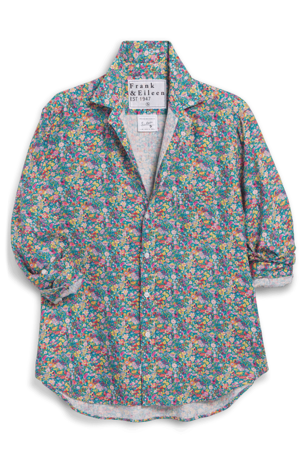 Frank & Eileen Eileen Relaxed Button-Up Shirt - Multicolor Flowers