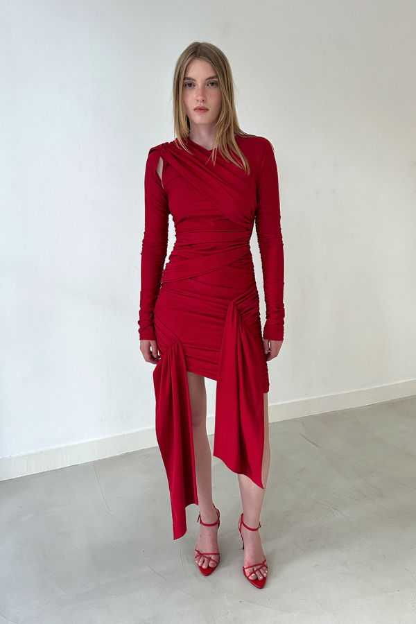SAEMDI Sporty Jersey Dress