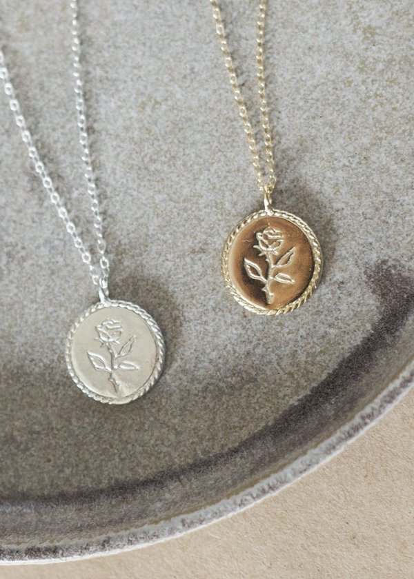 Wolf Circus Rose Coin Necklace | Garmentory