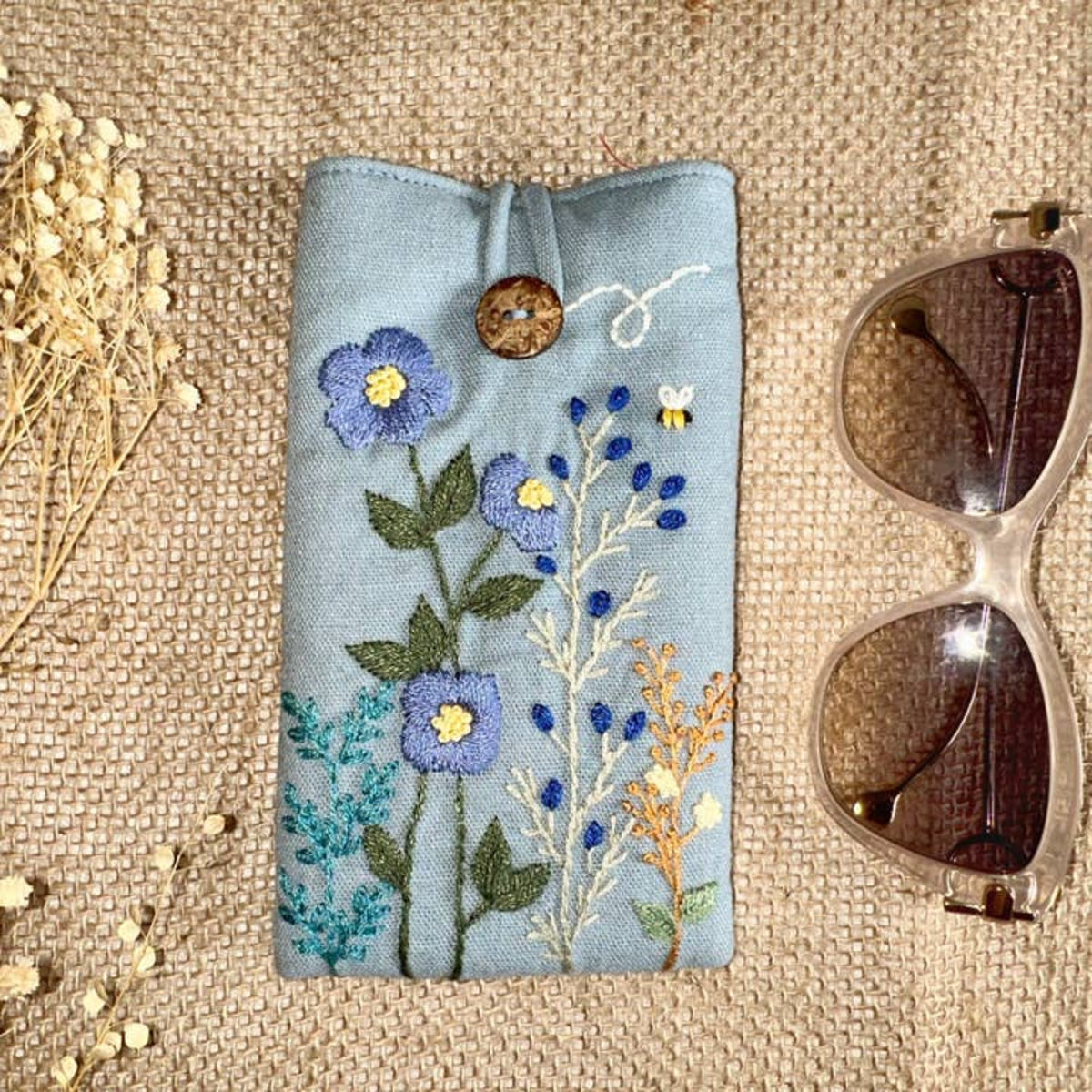 Quince Fables Hand Embroidered Eyewear Case - Image 2 of 4
