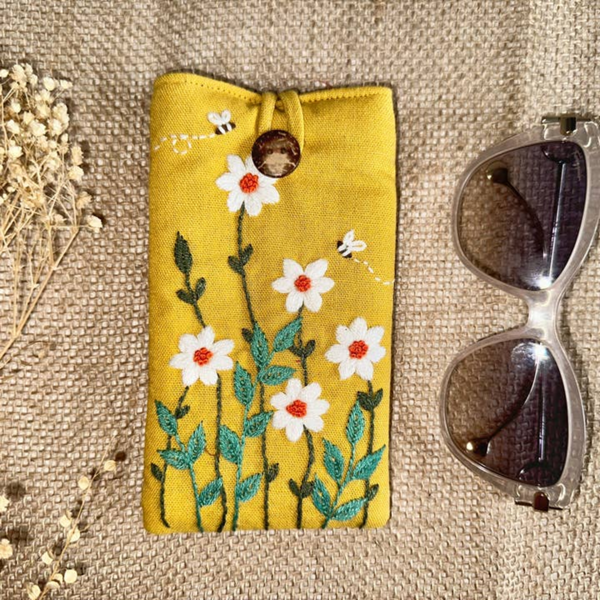 Quince Fables Hand Embroidered Eyewear Case - Image 4 of 4