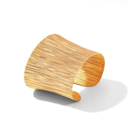Studebaker Metals Plait Cuff - Work Patina Brass | Garmentory